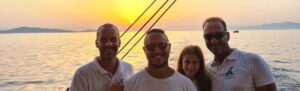 Captain Michael & Crew mykonos catamaran
